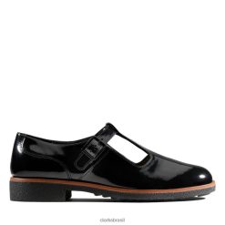 Clarks mulheres griff town patente preta clarks patente preta RJZRN5063 patente preta