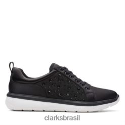 Clarks mulheres interesse negro clarks ezera ave RJZRN3976 interesse negro