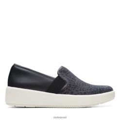 Clarks mulheres interesse negro leitão pétala interesse negro clarks RJZRN6228 interesse negro