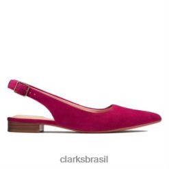 Clarks mulheres laina 15 sling fúcsia camurça clarks RJZRN4014 camurça fúcsia