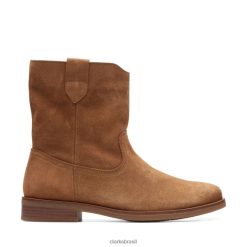 Clarks mulheres memi camurça mid tan RJZRN5335 camurça bege