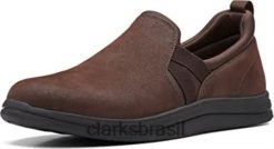 Clarks mulheres Mocassim Bali Breeze Feminino Flat Brown Sintético Clarks RJZRN174 marrom sintético