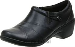 Clarks mulheres mocassim channing ann feminino clarks preto RJZRN2341 preto
