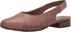 Clarks mulheres mocassim juliet pull feminino clarks couro praliné RJZRN1039