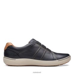 Clarks mulheres nalle facilidade couro preto clarks couro preto RJZRN6029 couro preto