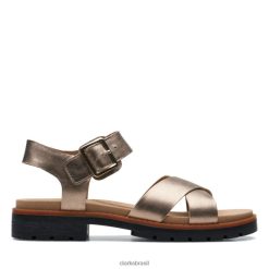 Clarks mulheres pulseira metálica orinoco clarks metálicos RJZRN5204 metálico