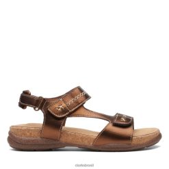 Clarks mulheres roseville mae couro metálico clarks couro metálico RJZRN6551 couro metálico