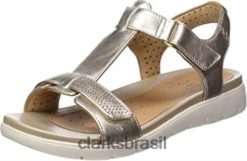 Clarks mulheres sandália clarks feminina un haywood t-bar RJZRN2472