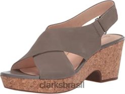 Clarks mulheres sandália clarks sage nobuck feminina maritsa lara RJZRN1900 sábio nobuck