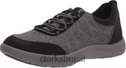 Clarks mulheres tênis adella holly feminino clarks preto RJZRN2485