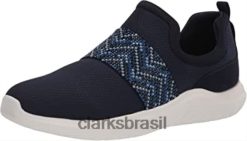 Clarks mulheres tênis azul clarks feminino nova way RJZRN1952 azul