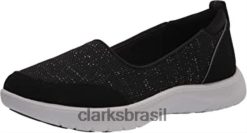 Clarks mulheres tênis clarks feminino preto adella blush RJZRN1496
