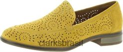 Clarks mulheres trish calla loafer amarelo baixo 8,5 w clarks feminino RJZRN60