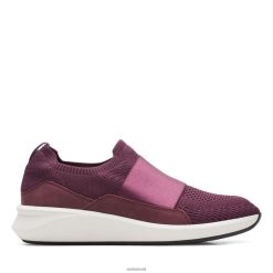 Clarks mulheres un rio tricô clarks roxo RJZRN3141 roxo