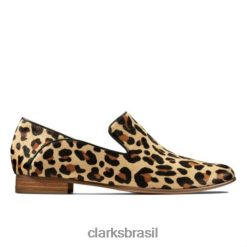 Clarks mulheres viola pura estampa de leopardo interesse clarks RJZRN4262 interesse em estampa de leopardo