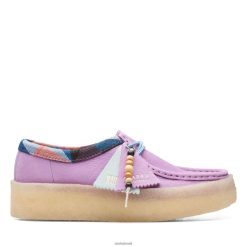 Clarks mulheres wallabee cup clarks roxo claro RJZRN3373 Luz roxa