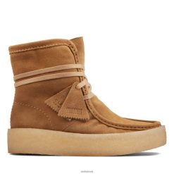 Clarks mulheres wallabee cup hi clarks camurça tan claro RJZRN3125 camurça bege claro
