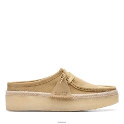 Clarks mulheres wallabee cup lo clarks maple suede RJZRN3399 camurça de bordo