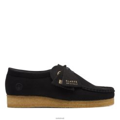 Clarks mulheres wallabee de clark preto RJZRN3040 preto