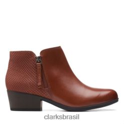 Clarks unissex adreena esperança clarks mahoga ny RJZRN4143 mogno