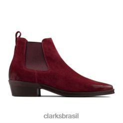 Clarks unissex alcina top clarks merlot camurça RJZRN4205 camurça merlot