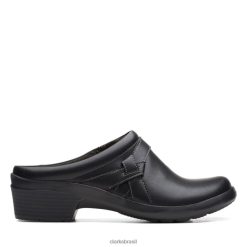 Clarks unissex angie mist couro preto clarks de couro preto RJZRN6022 couro preto