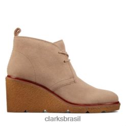 Clarks unissex areia camurça clarkford d bt clarks RJZRN4132 camurça de areia