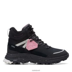 Clarks unissex atl trek sky gore-tex couro preto com linha quente RJZRN6101 couro preto com forro quente