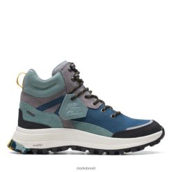 Clarks unissex atl trek sky gore-tex teal combi teal combi clarks RJZRN6102 combinação verde-azulada