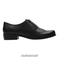 Clarks unissex black clarks falconet uma calça larga RJZRN4051 preto
