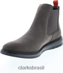 Clarks unissex blusa clarks nobuck cinza escuro RJZRN145 nobuck cinza escuro