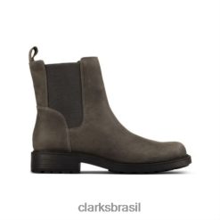Clarks unissex blusa clarks orinoco2 cinza escuro RJZRN4208 cinza escuro