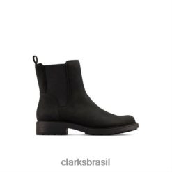 Clarks unissex blusa clarks orinoco2 preta em couro RJZRN4179 couro preto