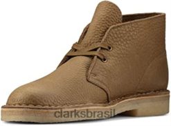 Clarks unissex bota Clarks Desert de couro verde-oliva escuro couro verde-oliva escuro RJZRN512 couro verde-oliva escuro