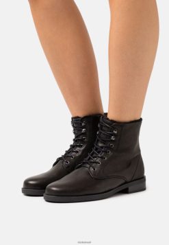 Clarks unissex botas memi de renda com cadarço preto clarks RJZRN7078 preto