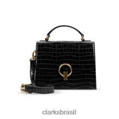 Clarks unissex cabana luna crocodilo preto clarks RJZRN4302 crocodilo preto