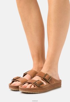 Clarks unissex chinelos clarks dark tan brookleigh RJZRN6953 Bronzeado escuro