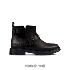 Clarks unissex clarks astrol trim inf f fit preto RJZRN4570 preto