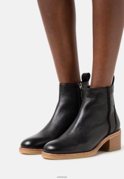 Clarks unissex Clarks botins clássicos com zíper colônia preto RJZRN7090 preto