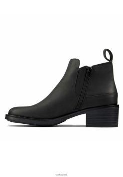 Clarks unissex Clarks Botins Memi Zip Preto RJZRN7074 preto