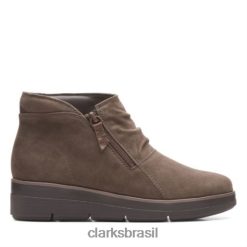 Clarks unissex clarks camurça taupe shaylup RJZRN4105 camurça cinza
