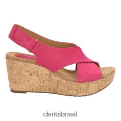 Clarks unissex clarks caslynn shae couro fuschia RJZRN4288 couro fúcsia