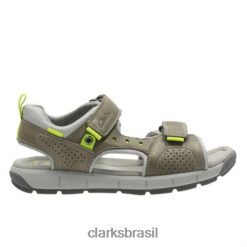 Clarks unissex Clarks cinza jolly wild jnr g fit RJZRN4848 cinza
