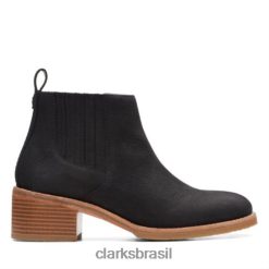 Clarks unissex clarks colônia top preto nobuck RJZRN4194 nobuck preto