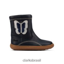 Clarks unissex clarks combi couro azul marinho flash midi fst g fit RJZRN4556 couro combinado marinho