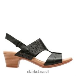 Clarks unissex clarks couro preto valarie mindi RJZRN4265 couro preto