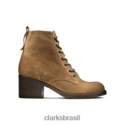 Clarks unissex Clarks de camurça conhaque thornby rendas RJZRN4124 camurça conhaque
