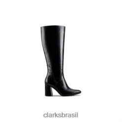 Clarks unissex Clarks de couro combi preto laina85 hi RJZRN4203 couro combinado preto