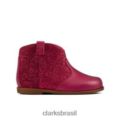 Clarks unissex Clarks de couro framboesa desenhou dawn fst g fit RJZRN4563 couro framboesa