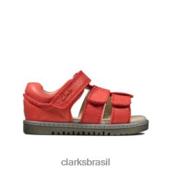 Clarks unissex Clarks de couro vermelho frances tor fst f fit RJZRN4856 couro vermelho